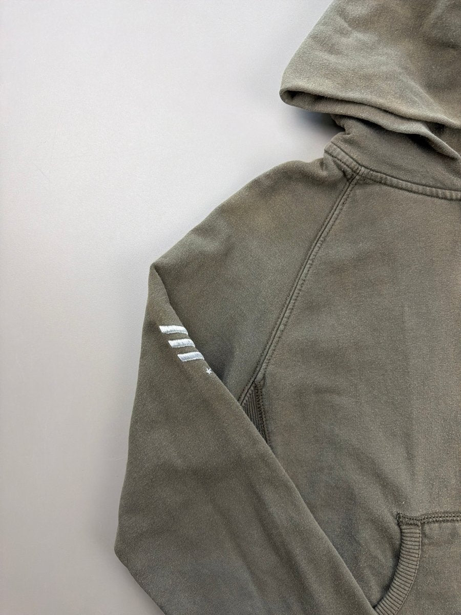 T.H.D. Since 1985 Archive Faded Zip Hoodie - Distressed Khaki - Past Pieces
