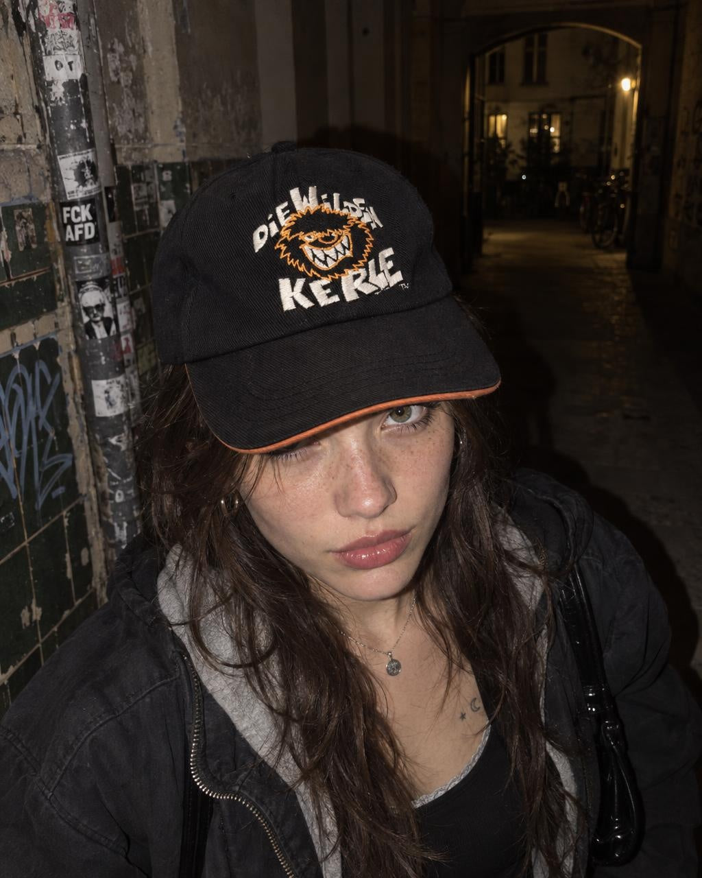 Vintage "Die Wilden Kerle" Embroidered Cap - Black / Orange - Past Pieces