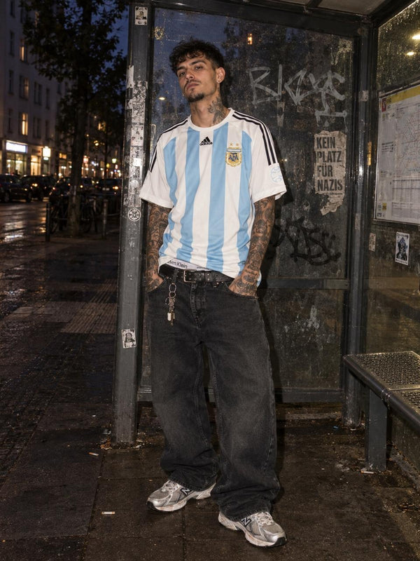 Adidas Argentina AFA 2006/07 Home Jersey - Sky Blue / White Blokecore