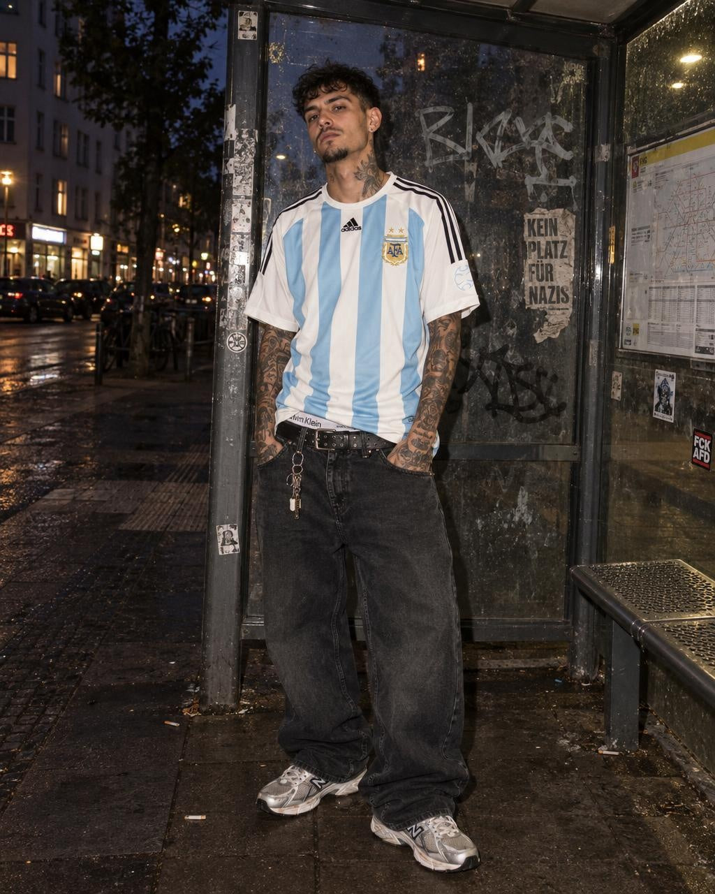 Adidas Argentina AFA 2006/07 Home Jersey - Sky Blue / White Blokecore - Past Pieces