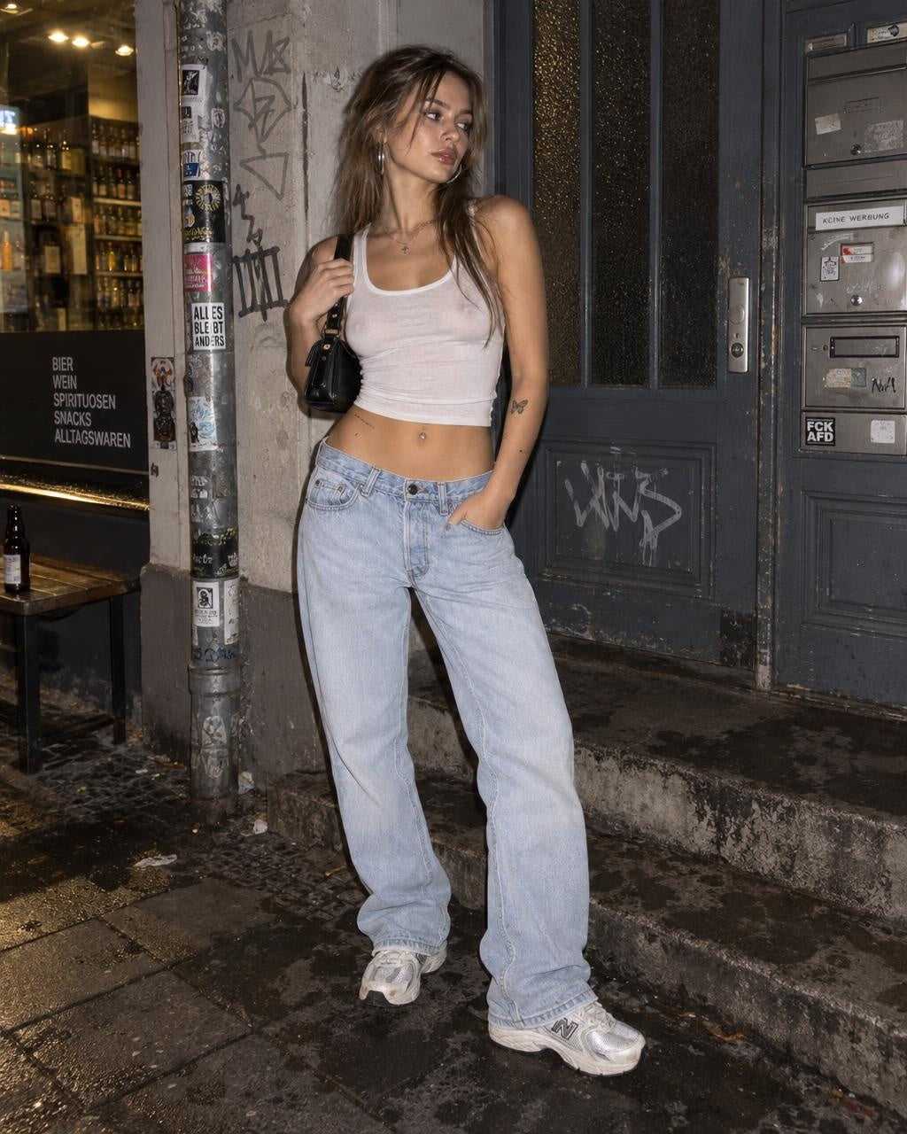 Levi's 501 Vintage 90s Straight Leg Denim - Light Blue Washed - Past Pieces