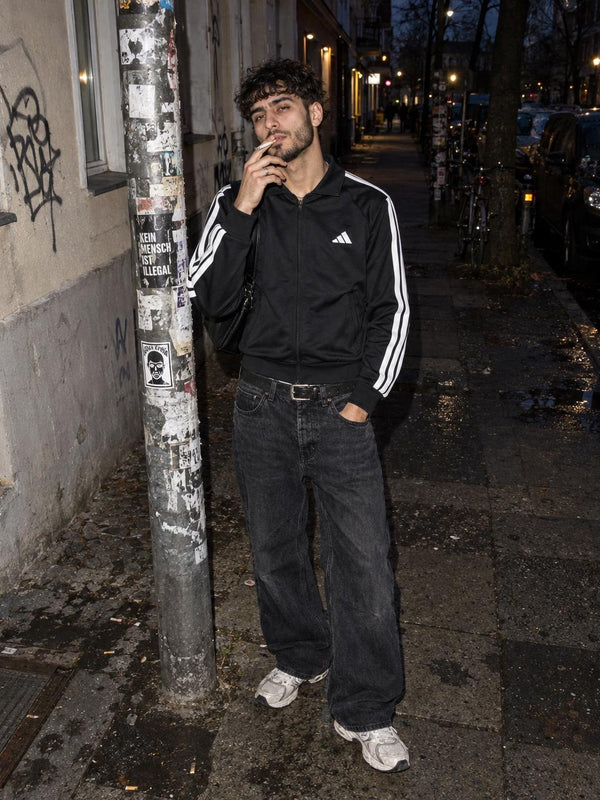 Adidas Three-Stripes Bomber Trackjacket - Black / White