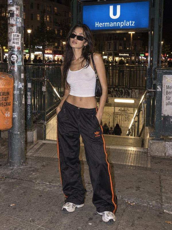 Adidas Originals Trefoil Y2K Trackpants - Black / Orange