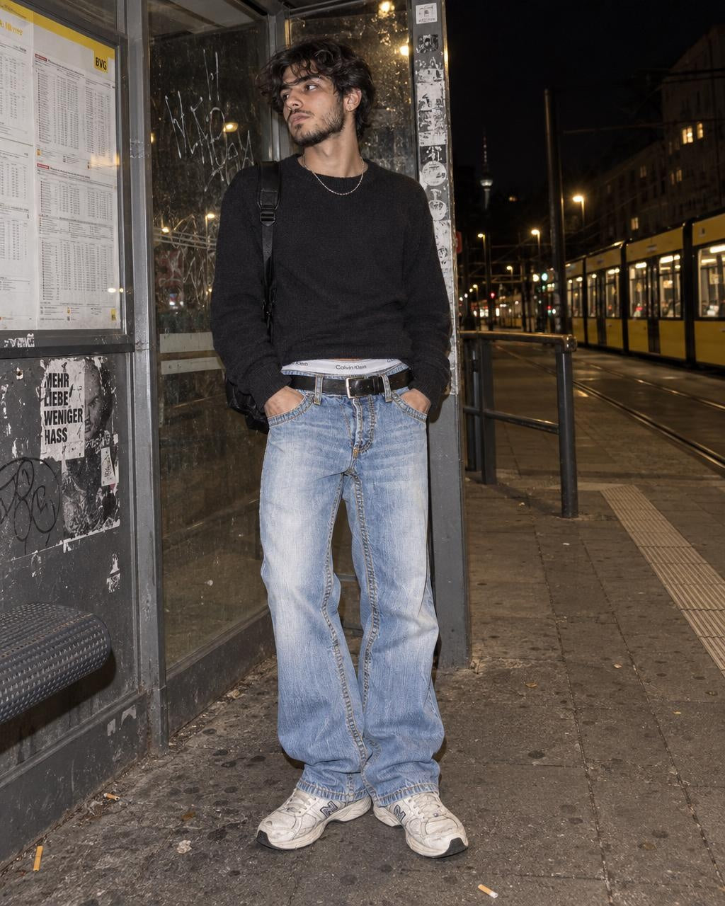 Camp David Y2K Contrast Stitch Washed Denim - Light Blue – getragen