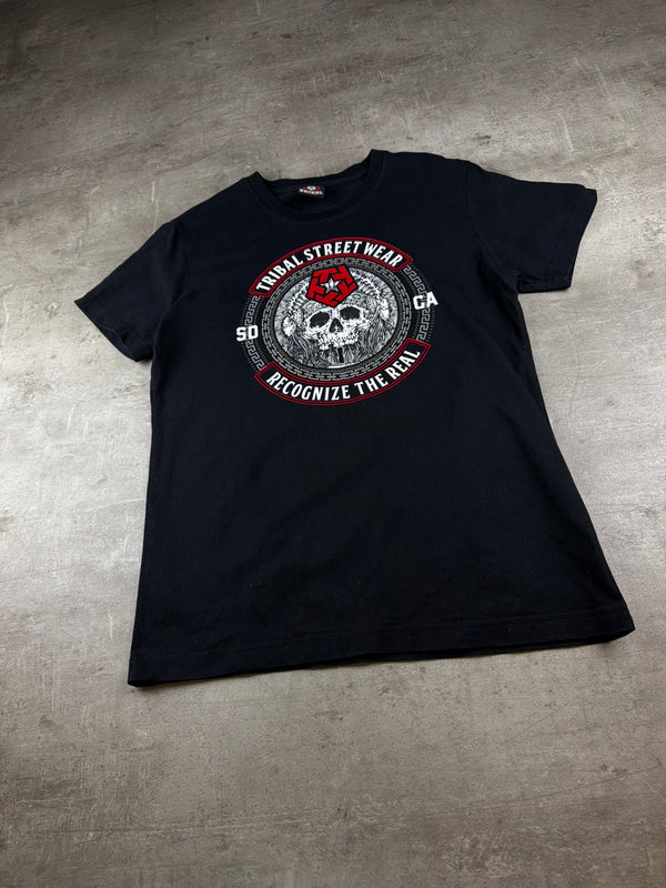 Tribal Gear Y2K "Recognize the Real" Graphic Tee - Black / Red