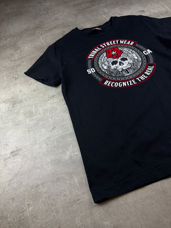 Tribal Gear Y2K "Recognize the Real" Graphic Tee - Black / Red