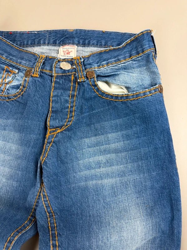 True Religion Archive "Billy Big T" Denim - Contrast Stitch Indigo - Past Pieces