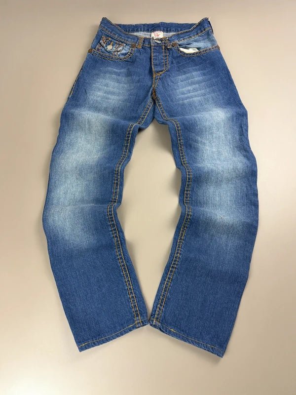 True Religion Archive "Billy Big T" Denim - Contrast Stitch Indigo