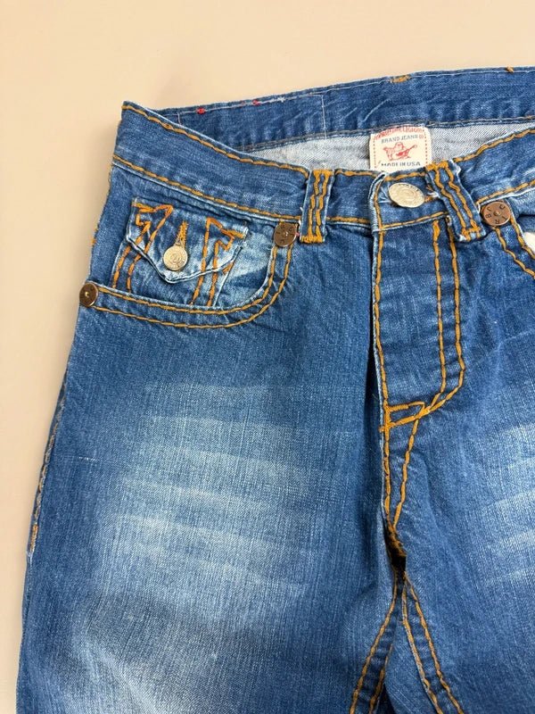 True Religion Archive "Billy Big T" Denim - Contrast Stitch Indigo - Past Pieces
