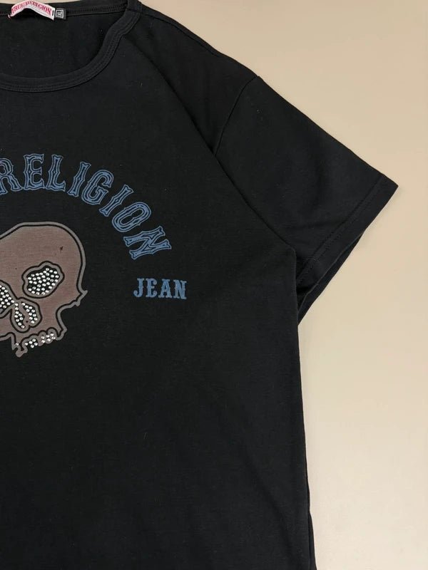 True Religion Archive "Diamond Skull" Tee - Washed Black - Past Pieces