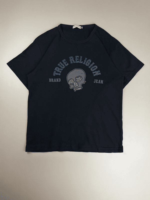 True Religion Archive "Diamond Skull" Tee - Washed Black