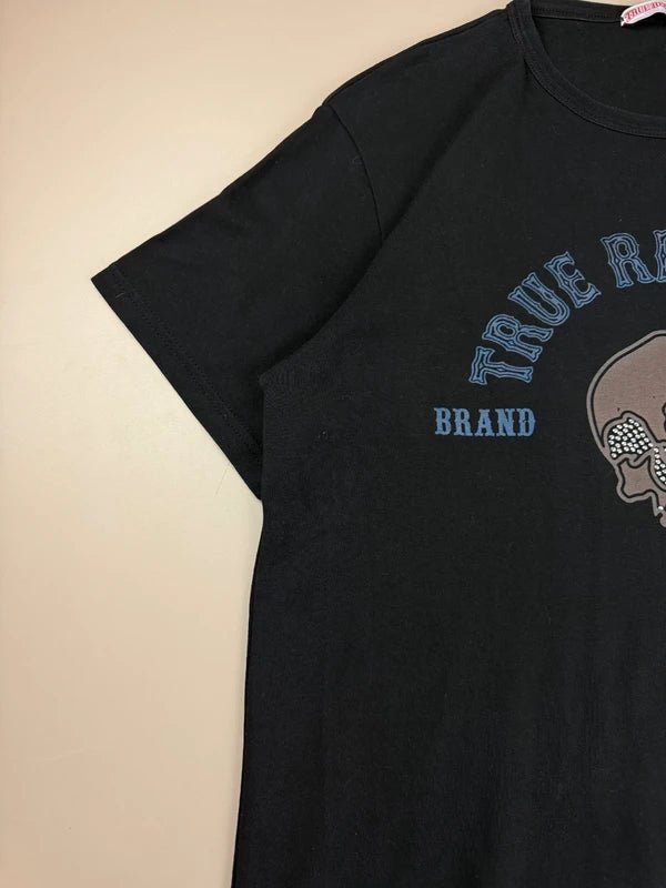True Religion Archive "Diamond Skull" Tee - Washed Black