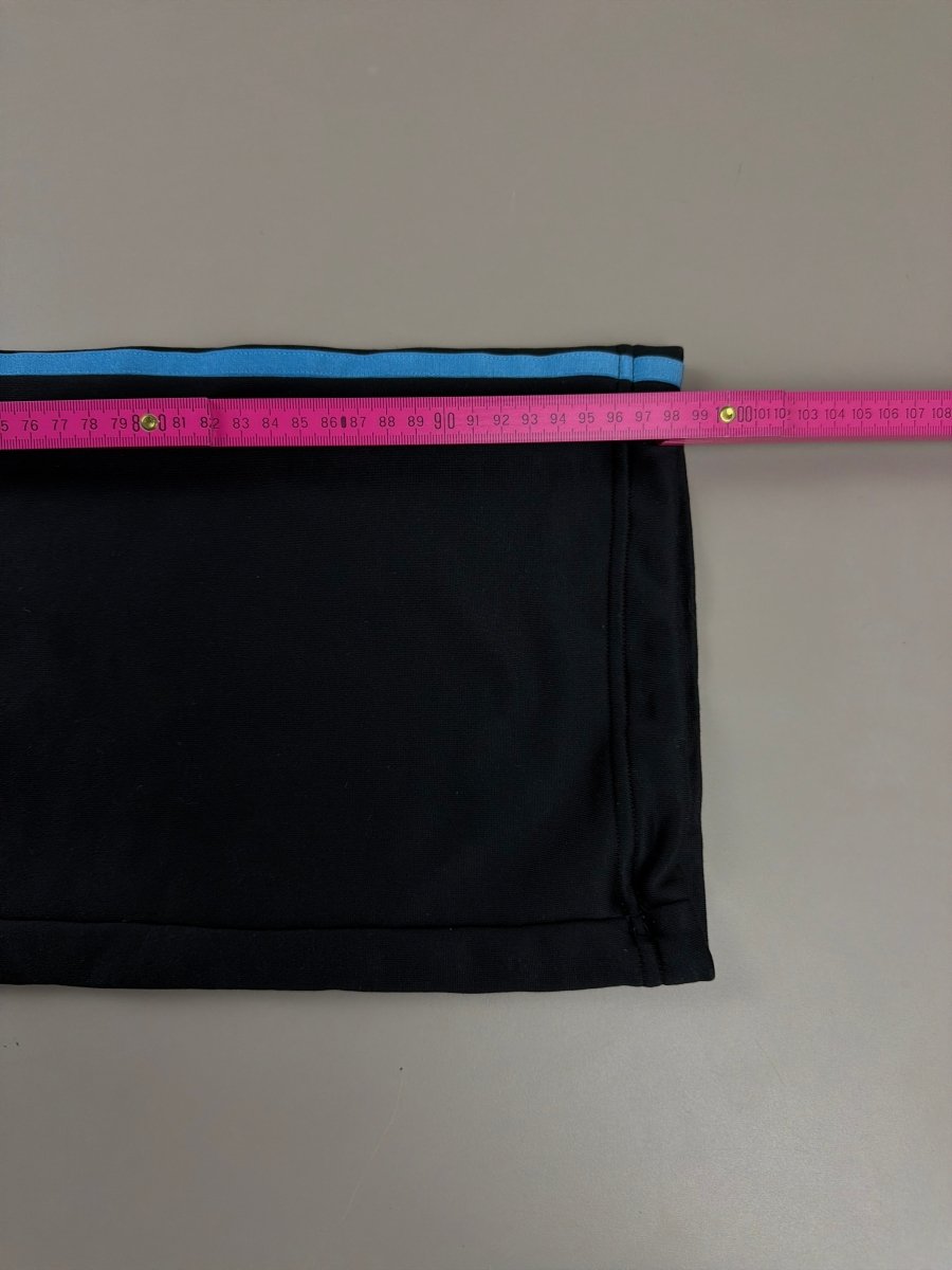 Vintage Adidas Track Pants - Black & Cyan - Past Pieces