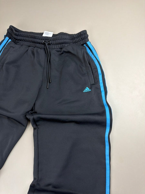 Vintage Adidas Track Pants - Black & Cyan