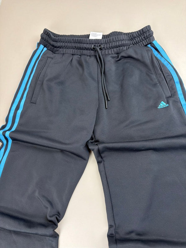 Vintage Adidas Track Pants - Black & Cyan