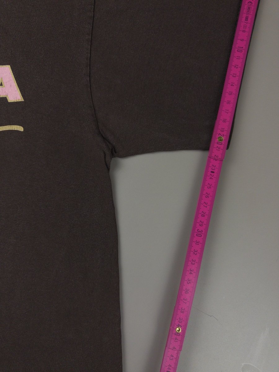 Vintage Olympia Sports "Pink Script" Graphic Tee - Brown - Past Pieces