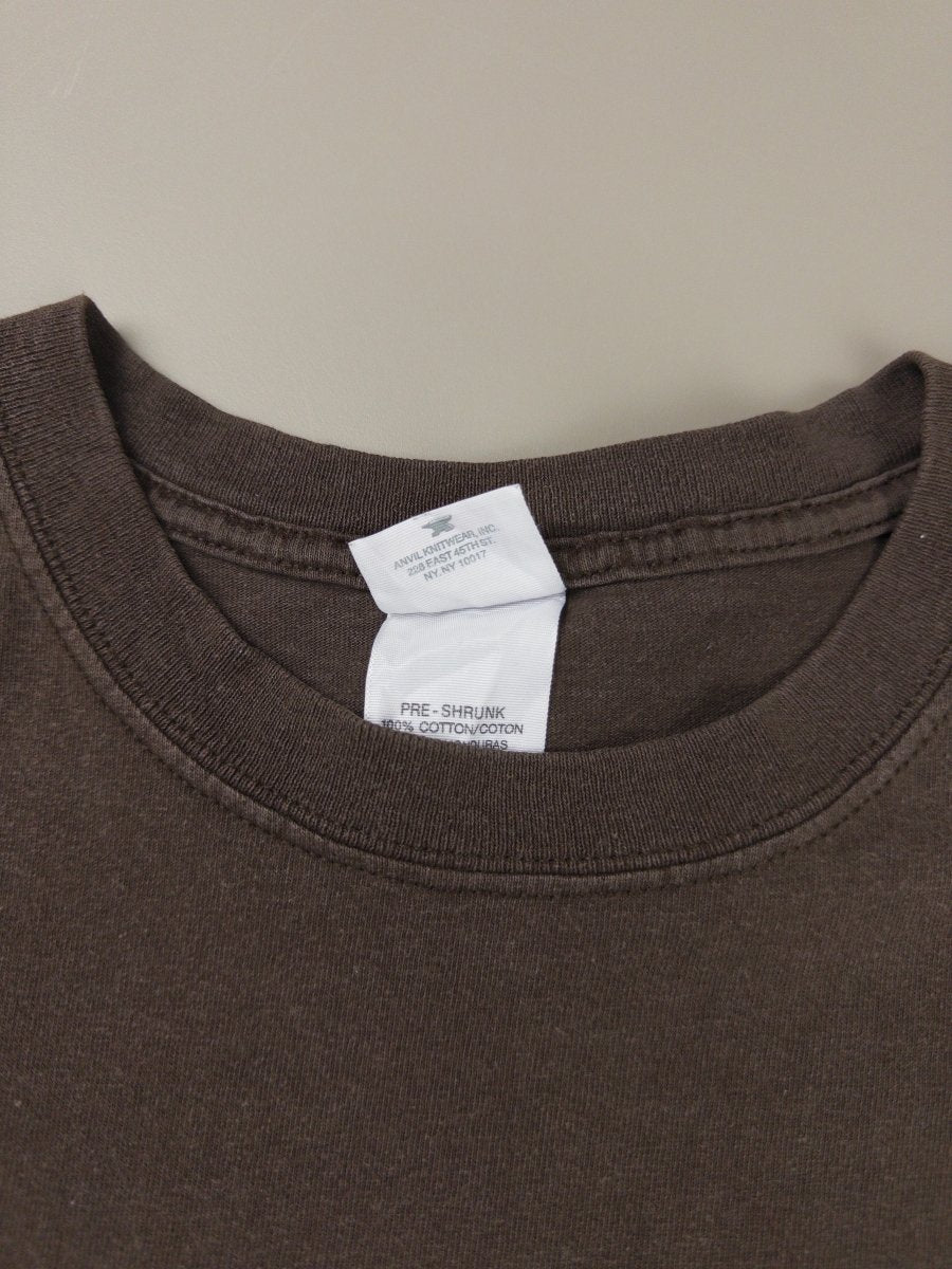 Vintage Olympia Sports "Pink Script" Graphic Tee - Brown - Past Pieces
