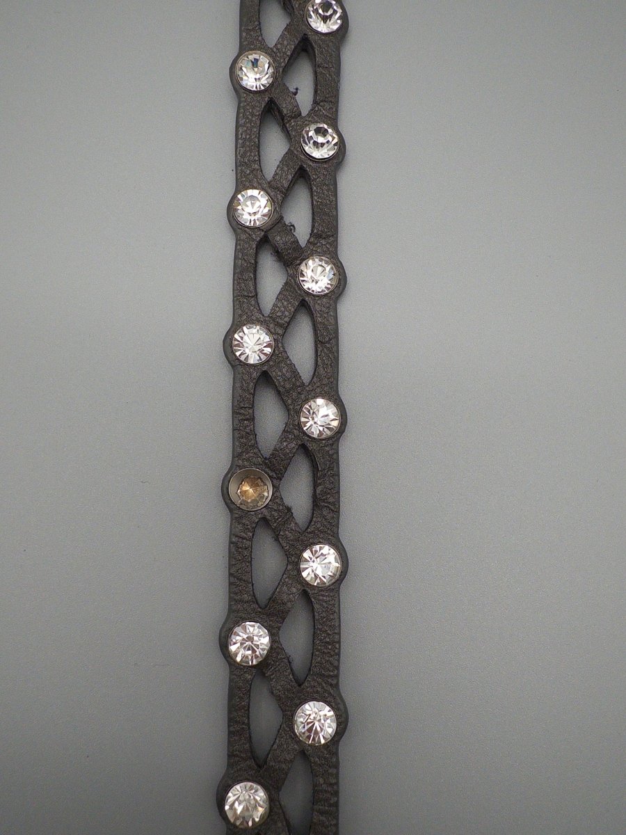 Vintage "Petal & Stud" Rosette Belt - All Black - Past Pieces