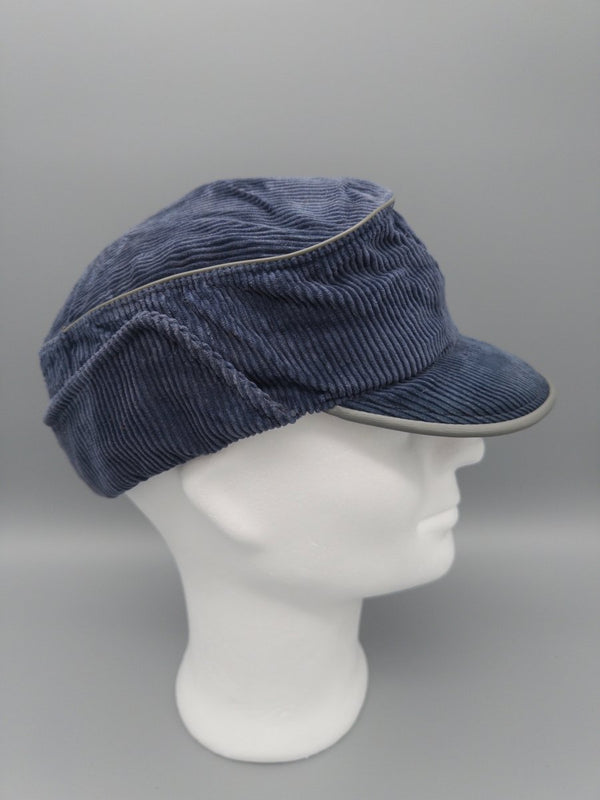 Vintage Utility Corduroy "Storm" Trapper Cap - Midnight Blue