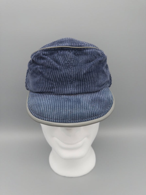 Vintage Utility Corduroy "Storm" Trapper Cap - Midnight Blue