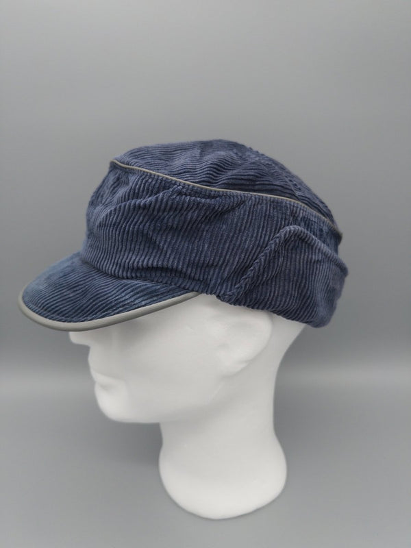 Vintage Utility Corduroy "Storm" Trapper Cap - Midnight Blue