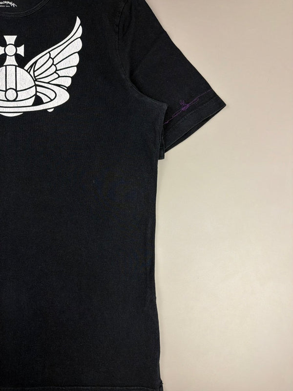 Vivienne Westwood Anglomania Archive "Winged Orb" Graphic Tee - All Black