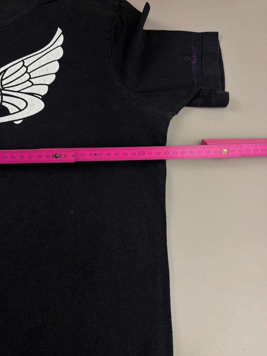 Vivienne Westwood Anglomania Archive "Winged Orb" Graphic Tee - All Black - Past Pieces