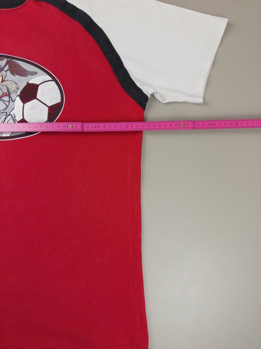 Warner Bros. Studio Store "Wile E. Coyote" Soccer Raglan Tee - Red/White - Past Pieces
