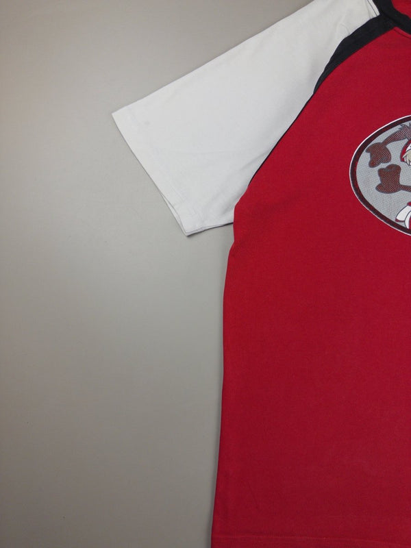 Warner Bros. Studio Store "Wile E. Coyote" Soccer Raglan Tee - Red/White