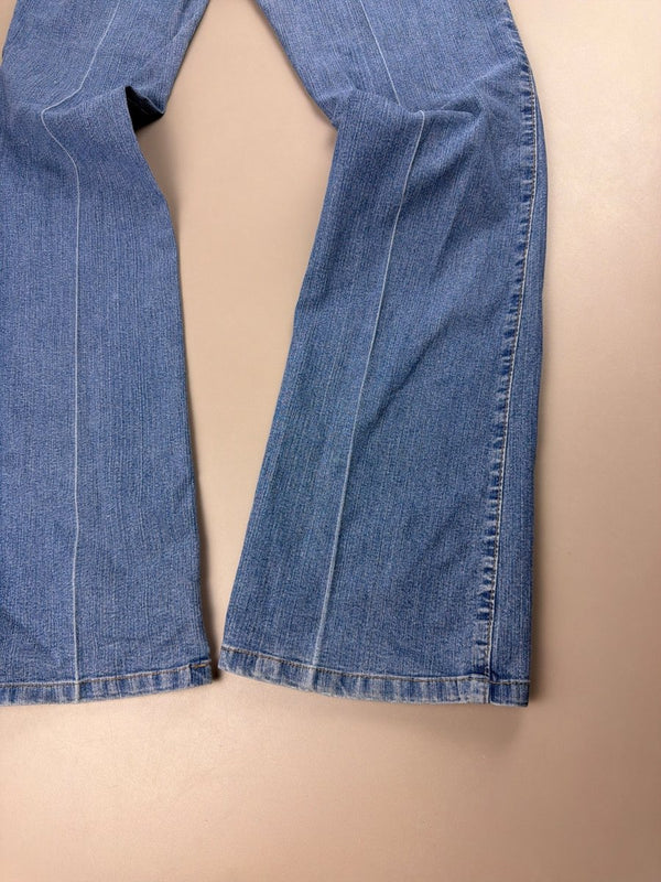 Y2K Archive "Rhinestone" Low Waist Flares - Blue Stonewash
