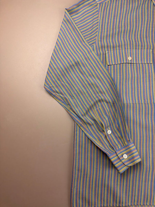 Yves Saint Laurent Archive Striped "Chemise" - Indie Sleaze Multicolor