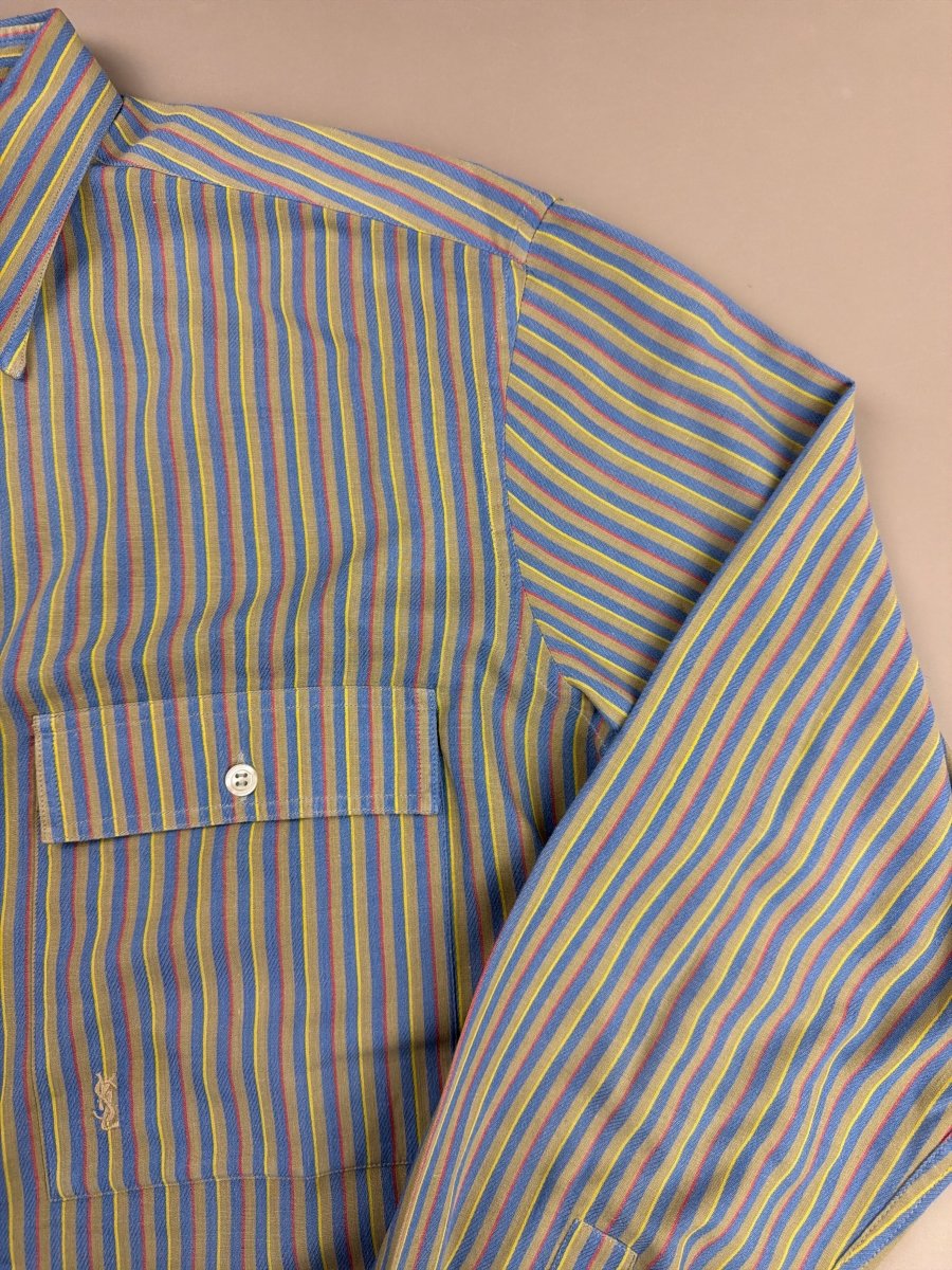 Yves Saint Laurent Archive Striped "Chemise" - Indie Sleaze Multicolor - Past Pieces