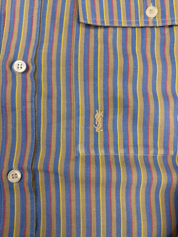 Yves Saint Laurent Archive Striped "Chemise" - Indie Sleaze Multicolor