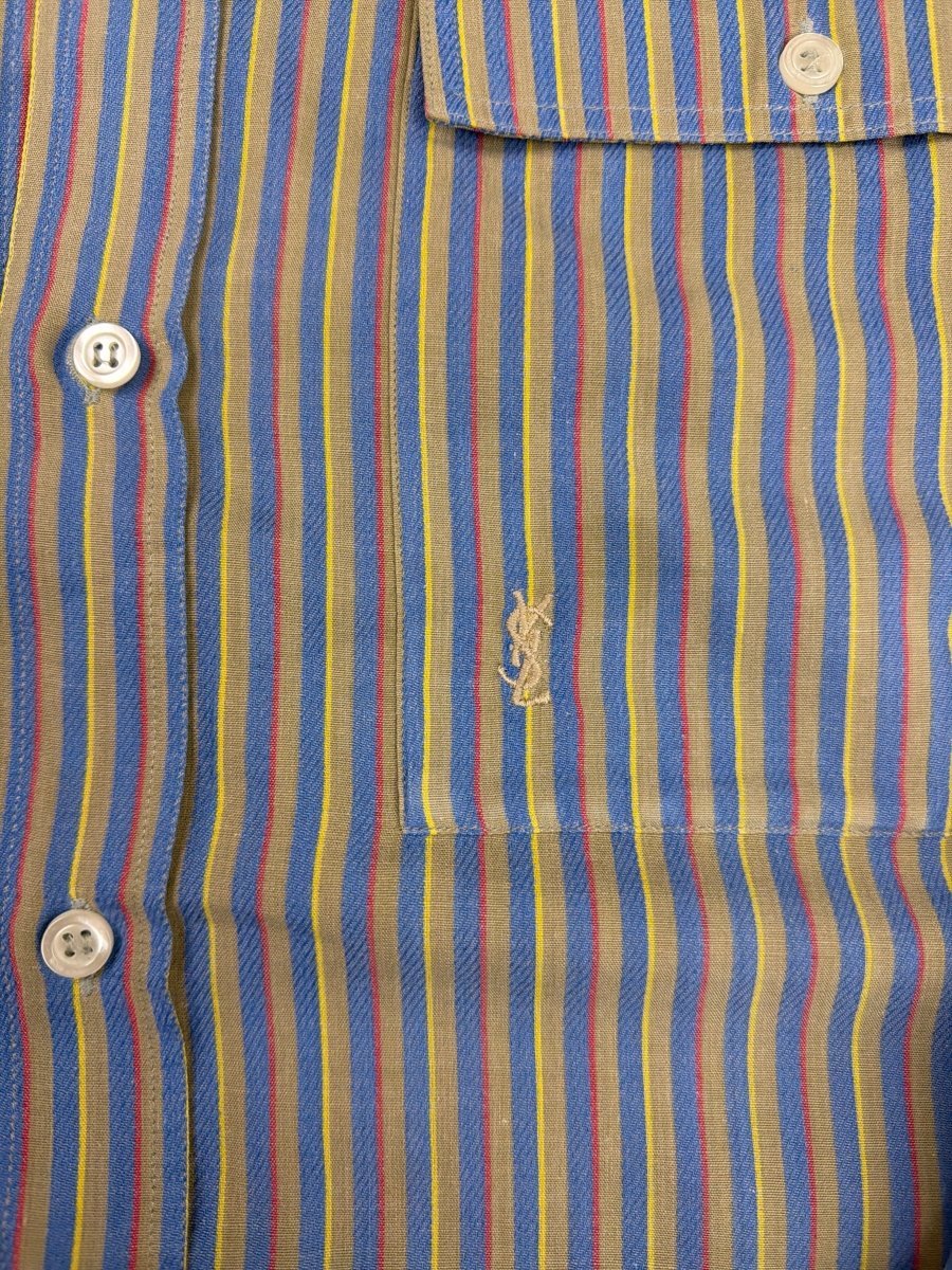 Yves Saint Laurent Archive Striped "Chemise" - Indie Sleaze Multicolor - Past Pieces