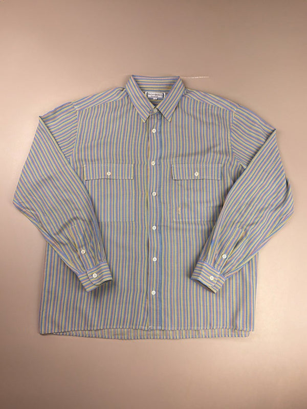 Yves Saint Laurent Archive Striped "Chemise" - Indie Sleaze Multicolor