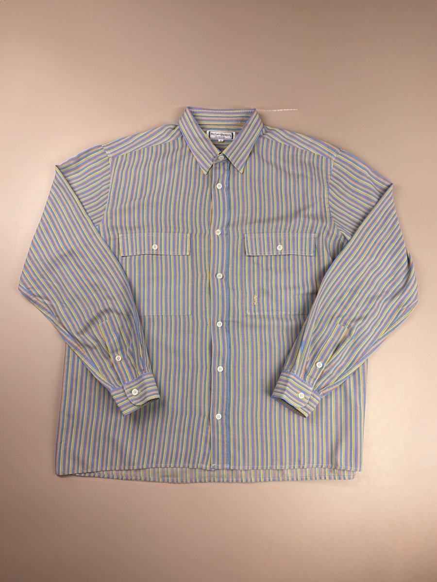 Yves Saint Laurent Archive Striped "Chemise" - Indie Sleaze Multicolor - Past Pieces